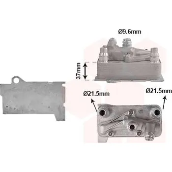 Chladič motoru Chladič oleje, automatická převodovka VAN WEZEL 30013731