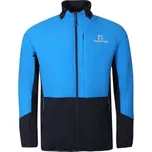 Pánská hybridní mikina s merinem PROGRESS ELVIR HYBRID MIDLAYER L Modrá, Černá, Stříbrná