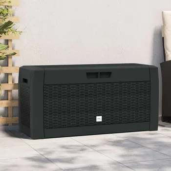 Úložný box Zahradní úložný box antracitový 119 x 48 x 60 cm polypropylen IM_152197