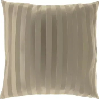 Povlak na polštářek Kvalitex Povlak na polštář saténový s proužkem - CAPPUCCINO