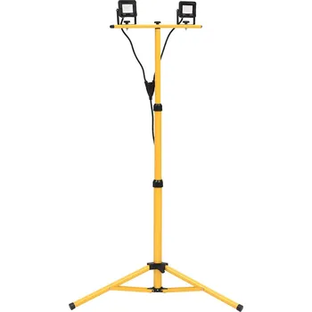 LED reflektor se stojanem 2 x 10 W teplé bílé světlo Černý149653