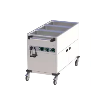 Sporák RM GASTRO Vodní lázeň pojízdná elektrická GN 3-1/1 opláštěná ovládání na kratší straně | RM - BMPK 3120 CS