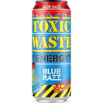 Limonáda Toxic Waste energetický nápoj s příchutí modré maliny 500 ml