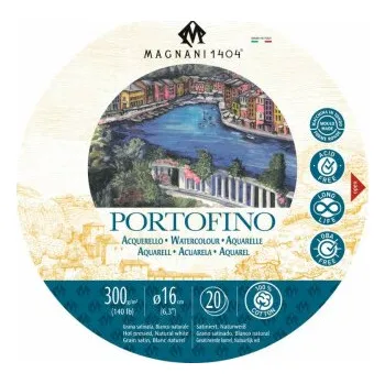 Blok Kulatý akvarelový blok Magnani Portofino 16cm 300g 100% bavlna