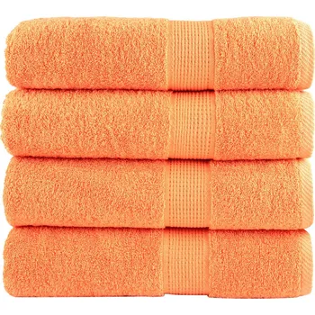 Utěrka Premium ručníky SOLUND 4 ks oranžové 70 x 140 cm 600 g/m² IM_137381