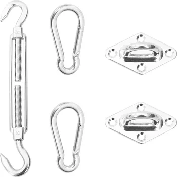 Stínicí technika 5dílná montážní sada pro upevnění stínící plachty nerezová ocel IM_310249