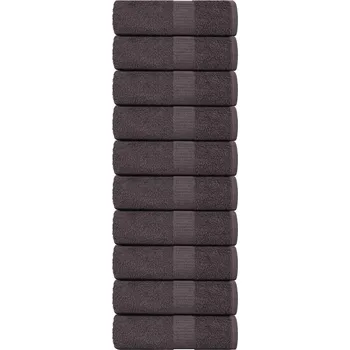 Utěrka Ručníky pro hosty FROGN 10 ks antracitové 30x50 cm 360 g/m² IM_136679