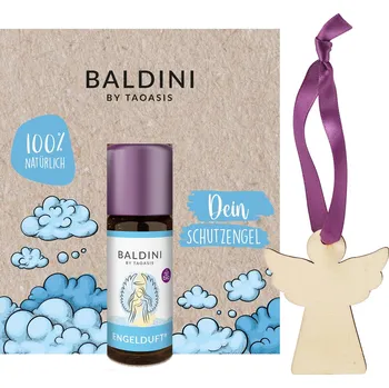 Vůně do bytu TAOASIS Baldini Aroma mini set Angel Scent BIO (10 ml) - dřevěná visačka jako difuzér