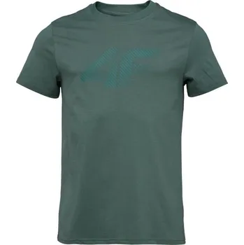 Pánské tričko Pánské tričko 4F TSHIRT L Tmavě zelená