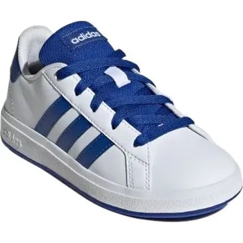 Pánská tenisová obuv Chlapecká rekreační obuv ADIDAS-Grand Court 2.0 Jr cloud white/team royal blue/core black Bílá 38 2/3