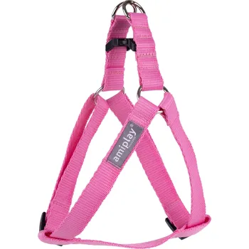 Postroj pro psa Nastavitelný postroj pro psa POPPY STEP IN růžová velikost S, M, L, XL Rozměr: M - 30-55x1,5 cm