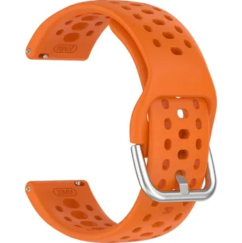 Příslušenství k chytrým hodinkám VSECHNONAMOBIL 121635 AIRY Silikonový řemínek pro Amazfit Active 2 (Square) oranžový