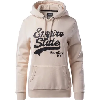 Dámská mikina Dámská Mikina SUPERDRY VINTAGE LOGO BOROUGH HOOD W2011457A18C – Béžová XS
