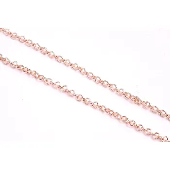 Korálek Řetízek rose gold 3 (1m)