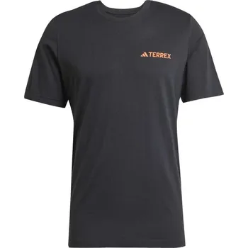 Pánské triko adidas TX MOUNTAIN TEE XL Černá, Oranžová