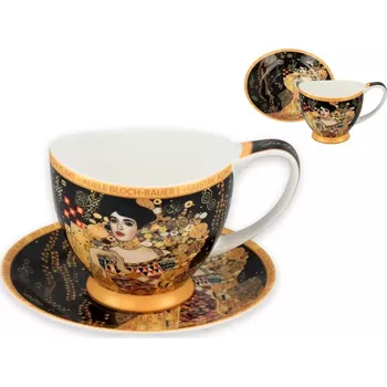 Carmani® Šálek s podšálkem 350 ml Vanessa - Gustav Klimt "Adele Bloch"