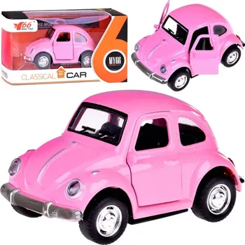autíčko JOKO Kovové autíčko MY66 Beetle Růžová