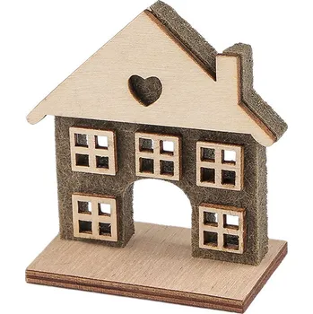 Dřevěný domeček Balení: 1 ks, Varianta: 5 hnědá - 8596475694650