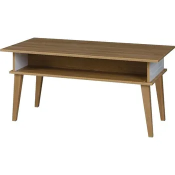 Konferenční stolek Retro konferenční stůl Soňa SN17 dub grand/bílý lesk 115 cm, skladem