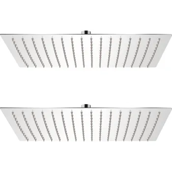 Sprchová hlavice Dešťové sprchové hlavice 2 ks 30 x 40 cm nerezová ocel IM_275945