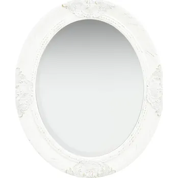 Zrcadlo Nástěnné zrcadlo barokní styl 50 x 60 cm bílé IM_320348