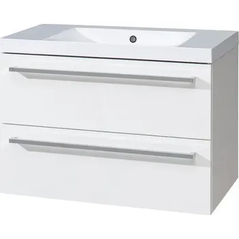 Koupelnový nábytek Skříňka s umyvadlem EBS Pure 810×580×460 mm bílá lesk PURE81B