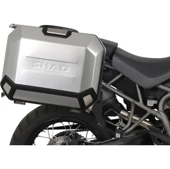 Motodoplněk Shad kompletní sada bočních hliníkových kufrů SHAD TERRA 36L/47L, včetně montážní sady SHAD TRIUMPH Tiger 800