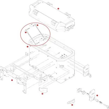 Zavazadlo na motocykl GIVI Z115R omezovač otevírání víka kufru (2 ks) - délka 160mm