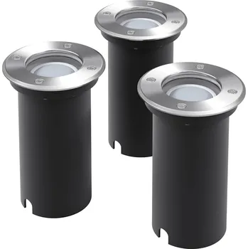 Venkovní osvětlení Venkovní zemní LED svítidla 3 ks kulatá IM_42412
