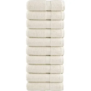 Utěrka Prémiové mycí ručníky SOLUND 10 ks krémové 30x30 cm 600 g/m² IM_137469