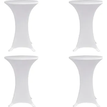 Zahradní nábytek Návlek na koktejlový stůl Ø 70 cm bílý strečový 4 ks IM_279069