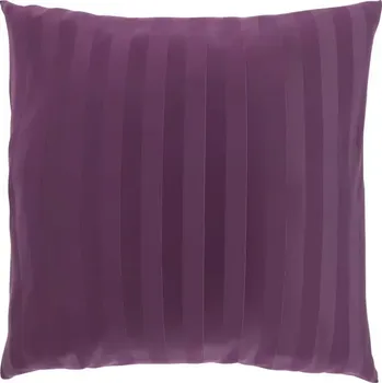 Povlak na dekorativní polštářek Kvalitex Povlak na polštář saténový s proužkem, PURPUROVÝ