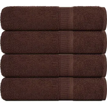 Utěrka Ručníky FROGN 4 ks hnědé 100x150 cm 360 g/m² IM_136765
