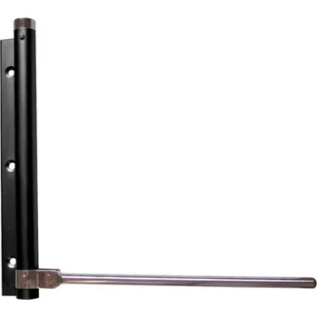 Zavírač dveří Hliníkový pružinový samozavírač s možností nastavení síly zavírání, černý