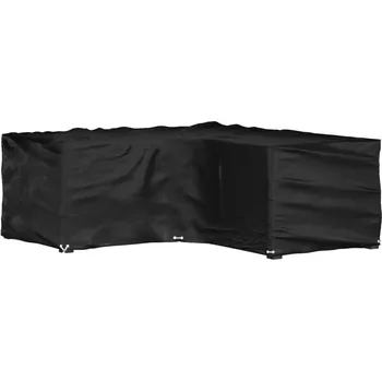 Krycí plachta Plachta na zahradní nábytek tvar L 12 oček 185 x 185 x 70 cm IM_319313