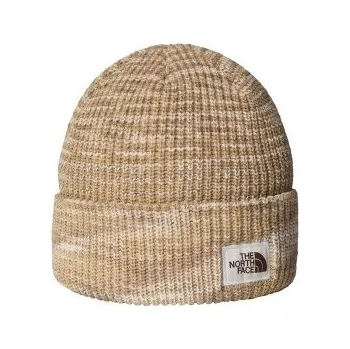 Čepice The North Face SALTY BAE LINED BEANIE WHITE DUNE béžová