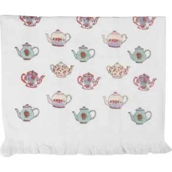 Utěrka Kuchyňský froté ručník s čajovými konvicemi – 40x66 cm