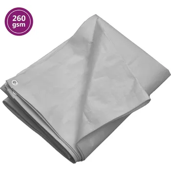 Krycí plachta Plachta 260 g/m² 3 x 3 m šedá HDPE IM_151498