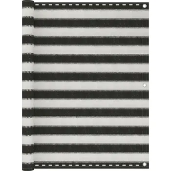 Slunečník Balkónová zástěna HDPE 120 x 600 cm antracitovo-bílá IM_310859