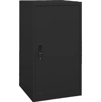 Koupelnový nábytek Skříňka na sedlo černá 53 x 53 x 105 cm ocel IM_339605