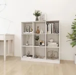 Knihovna / dělicí stěna bílá 104x33,5x110 cm masivní borovice IM_809973