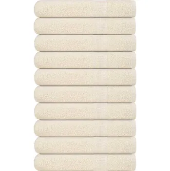 Utěrka Saunové osušky FROGN 10 ks krémové 80x200 cm 360 g/m² IM_137009