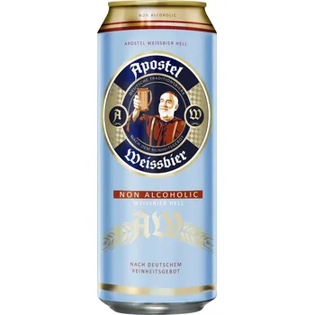 Pivo Apostel Hefeweissbier světlé nealkoholické pivo 0,5 l