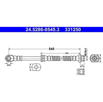 Brzdová hadice Brzdová hadice ATE 24.5286-0545.3