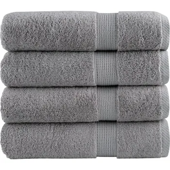 Utěrka Prémiové ručníky do sprchy SOLUND 4 ks šedé 70x140 cm 600 g/m² IM_137309