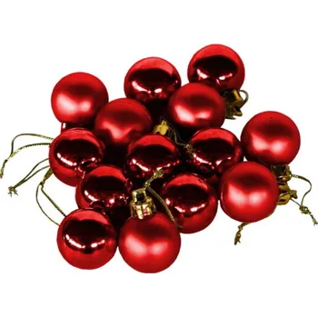 Vánoční dekorace Vánoční ozdoby 3 cm sada 24 ks tyrkysově modré Varianta: červené