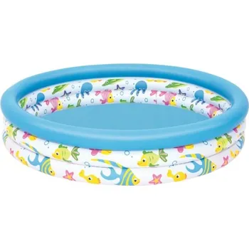 Dětský bazének Nafukovací bazén Bestway OCEAN LIFE POOL 122 UNI Světle modrá, Bílá, Mix