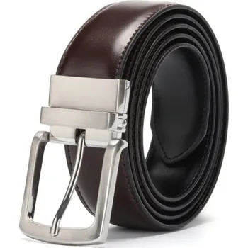 Opasek Pánský kožený pásek L309 tmavě hnědá 100 cm