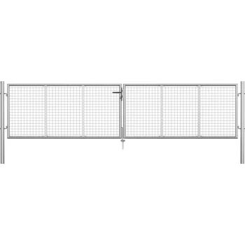 branka Zahradní branka pozinkovaná ocel 400 x 75 cm stříbrná IM_144298