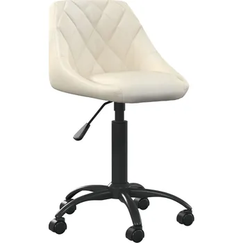 Kancelářská židle krémová samet IM_3088845